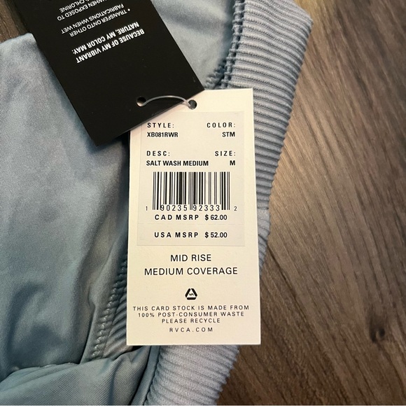 RVCA Medium Salt Wash Bikini Bottom - Picture 4 of 6
